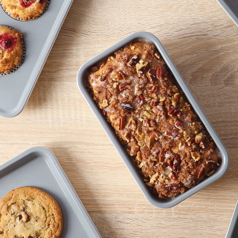 Sur La Table Kitchen Essentials Bake Sale 9 X 5 Inch PFOA, PFAS, PTFE Free Nonstick Loaf Pan - Linen White - Image 2
