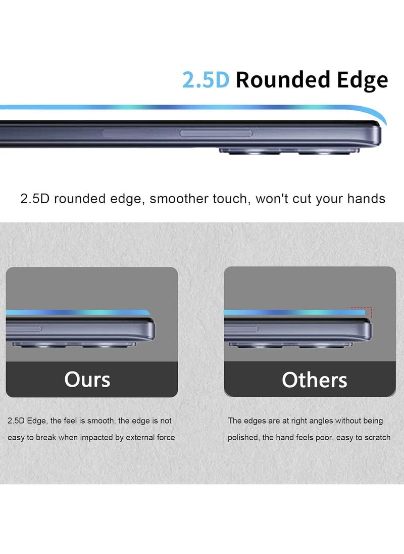 Tempered Glass Compatible with OnePlus Nord CE4 Lite 5G, 【3 Pack】 Screen Protector + 【2 Pack】 Camera Lens Protector, 9H Hardness No Bubbles Glass for OnePlus Nord CE4 Lite