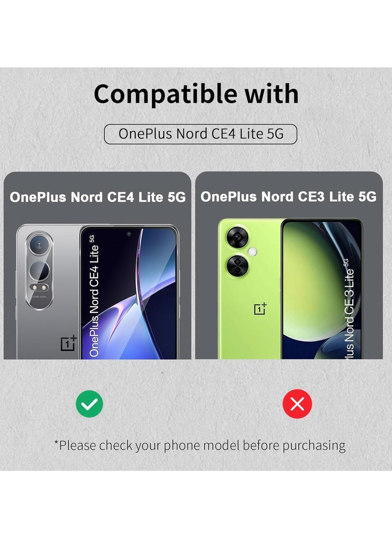 Tempered Glass Compatible with OnePlus Nord CE4 Lite 5G, 【3 Pack】 Screen Protector + 【2 Pack】 Camera Lens Protector, 9H Hardness No Bubbles Glass for OnePlus Nord CE4 Lite