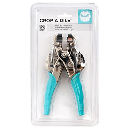 We R Memory Keepers- Crop-A-Dile Eyelet Setter, Blue Comfort Handle, for 1/8 or 3/16 Inch Holes, Grommet and Embelishment Crafting Puncher for Paper, Fabric, Leather, Plastic, and Metal - Image 3