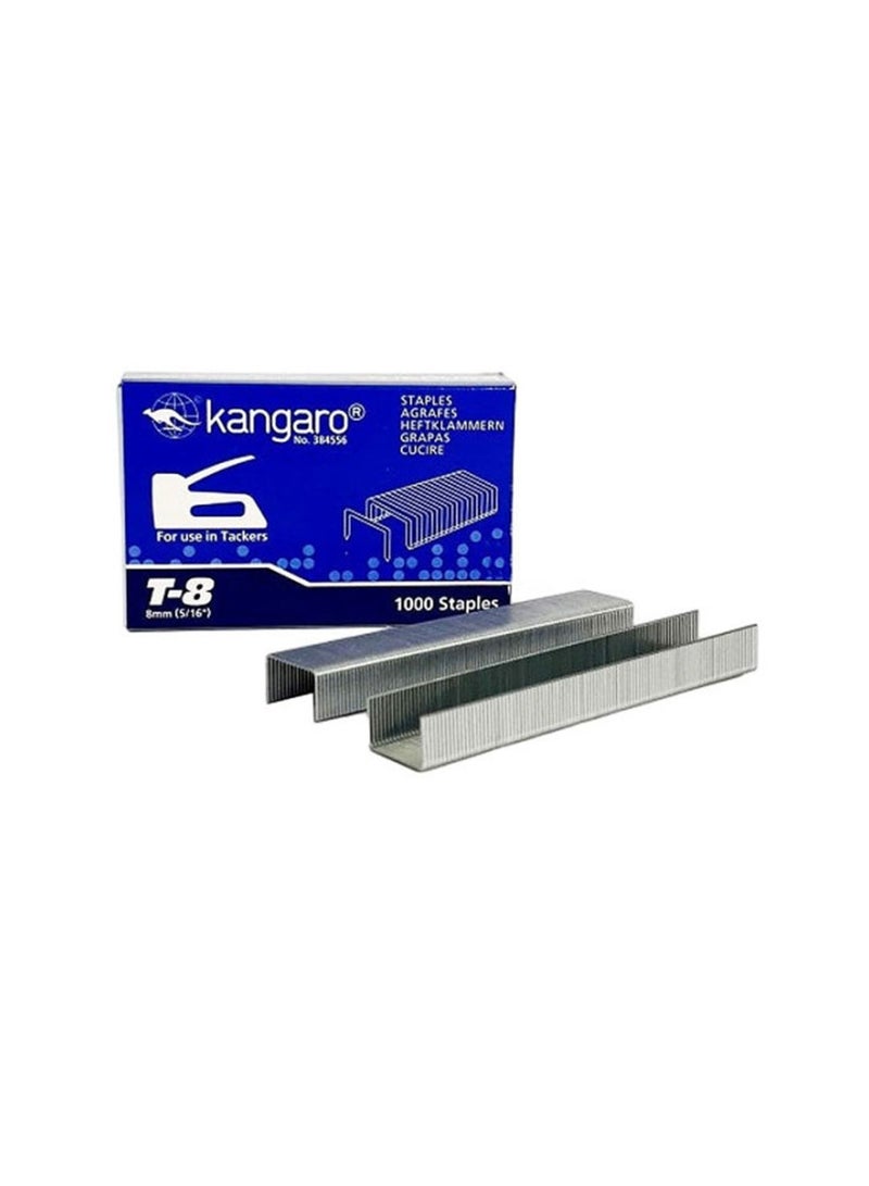 Kangaro دبابيس تكرار T-8 بحجم 8 مم عدد 1000 قطعة - Image 2