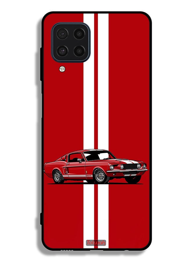 Tolwak Samsung Galaxy M32 4G Protective Case Cover Vintage Car Abstract Art - Image 2