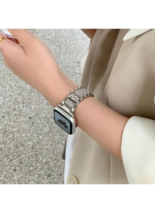 Generic - Light Luxury Thin Edge Gipper Diamond Watch Band For HuaweiGT4watch43GT21GT3pro Summer-Color:Full Diamond-Rose Gold-Specifications:For HuaweiGt3 Pro (46mm Dial)-22mm Interface - Image 1