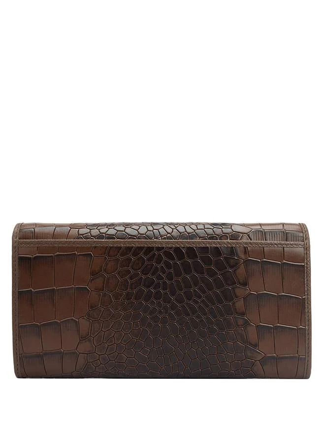 Da Milano Genuine Leather Brown Ladies Wallet