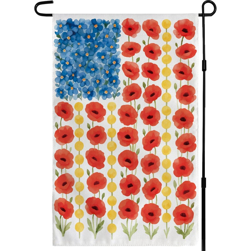 OHOME Memorial Day Decorations - Spring Garden Flag for Easter Summer | 12x18 Inch Double Sided Patriotic American Flag for Outdoor Outside Yard 250 America Anniversary USA Celebration 4th of July Decor - Image 1