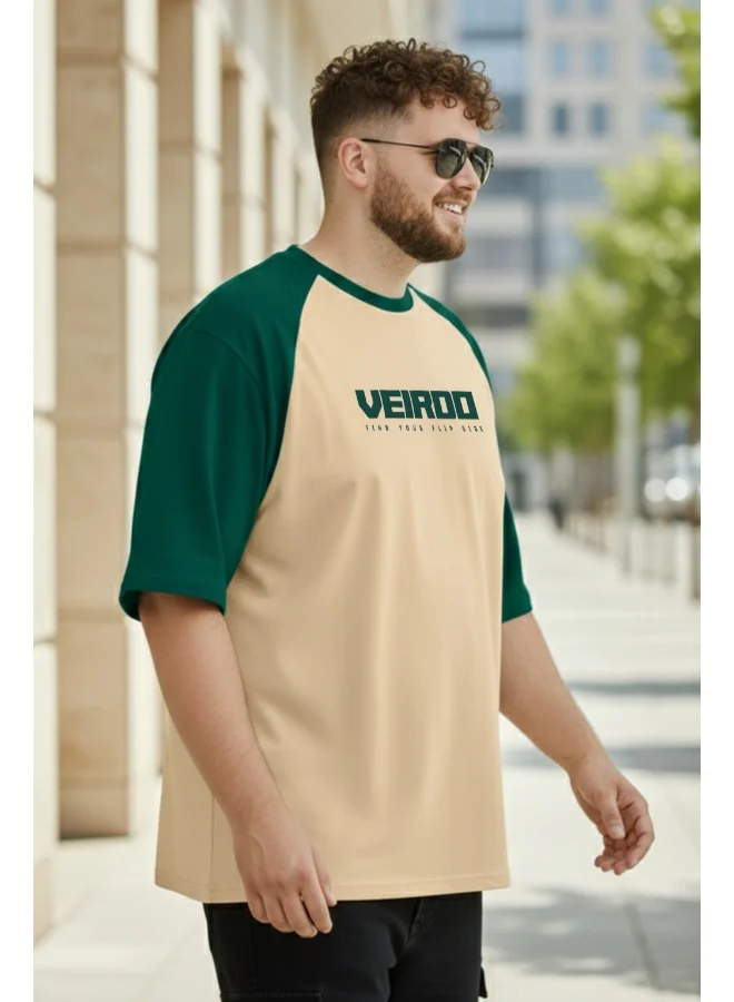 فيردو Veirdo Men’s Oversized , Plus Size  & Regular Fit T-Shirt | Premium Cotton Casual Tee