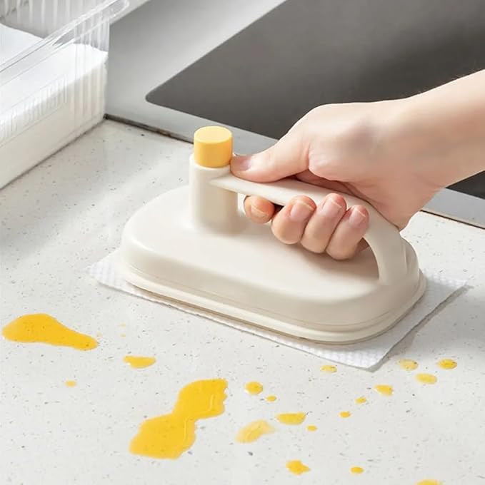 Swabs swabs® Disposable Magic Brush Protecting Hands Cleaning Rag with Handle, Replaceable Kitchen Degreasing Specialized Cleaning Cloth Scouring Pad, Lazy Cleaning Cloth with 30pcs cleanig Cloth - Image 2