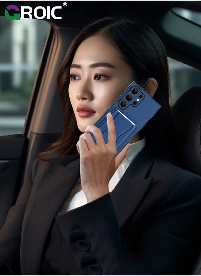 GROIC - Wallet Phone Case for Samsung Galaxy S25 Ultra, Card Case for Galaxy S25 Ultra with Patterned Butterfly Shaped, Phone Holder, Protective Plain Leather for Samsung Galaxy S25 Ultra Case with Card Holder - Image 1
