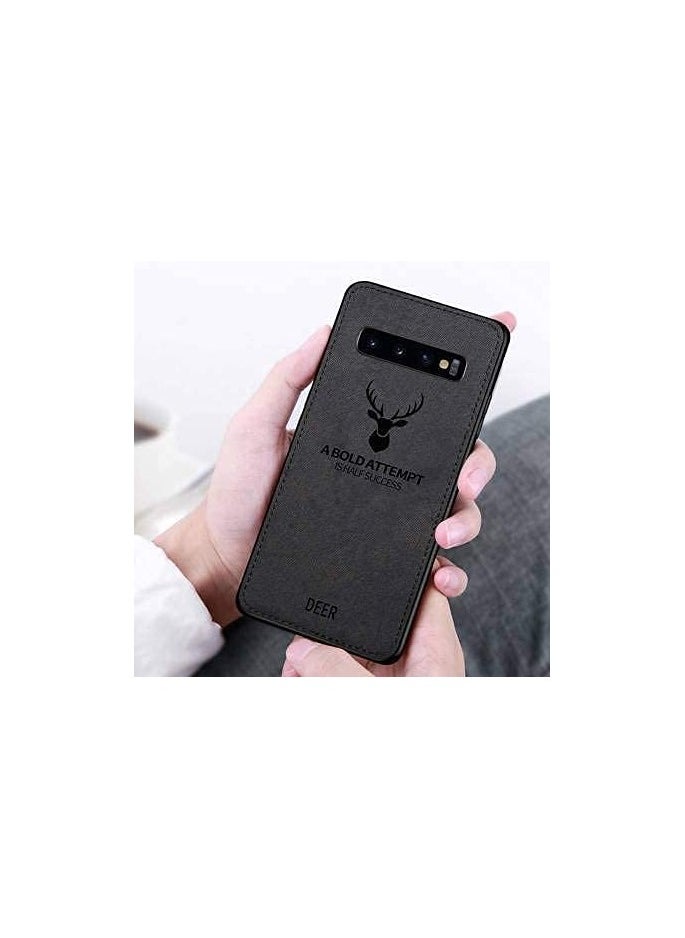 Generic - ELMO3EZZ Oppo F11 Pro Digital Luxury Soft Texture Patterned TPU Cloth Case, Dirt-Resistant, Anti-Shock, Anti-Fingerprint, Full Body Protective For Oppo F11 Pro (Black) - Image 1