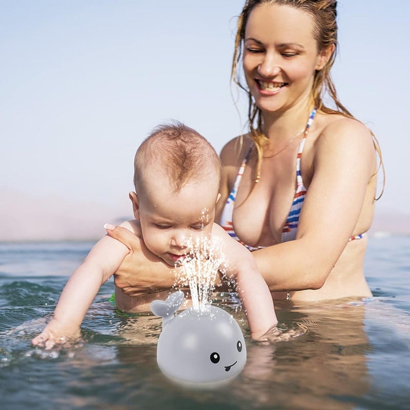 Kidzilla Whale Bath Toy Sprinkler - Bath Toys for Toddlers 1-3 - Light Up Water Whale Bath Toy - Bathtub Toys for Infants 6-12 Months Toddlers Age 2-4 Birthday Gift for 1 2 3 4 5 Year Old Boys Girls - Image 2