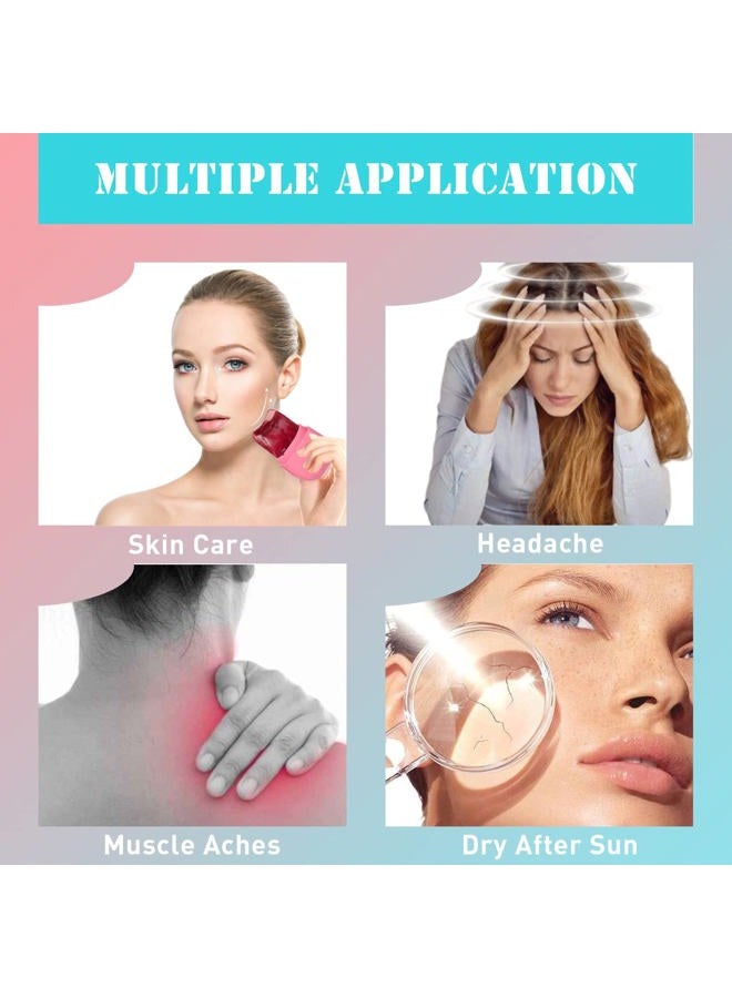 VANALIA Ice Roller for Face and Eye, Gua Sha Face Massage, Skin Care Set Facial Beauty Ice Roller, Silicone Ice Mold for Face Beauty(Blue) - Image 4