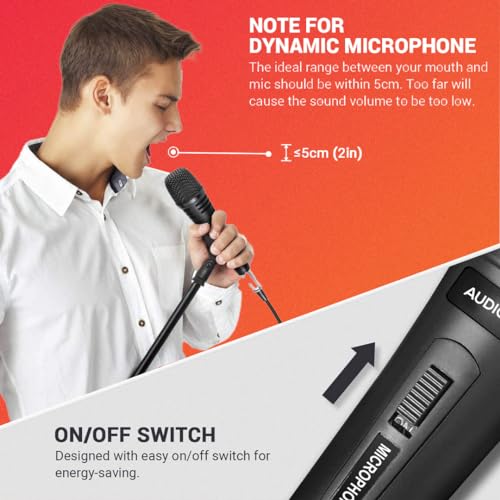 Audio Array AM-C3a Unidirectional Dynamic Handheld Karaoke Microphone | 20Hz - 20kHz Response | Karaoke Singing, Public Meetings, Studio Recording, Live Sound, Party (no Cable Included) - Image 4