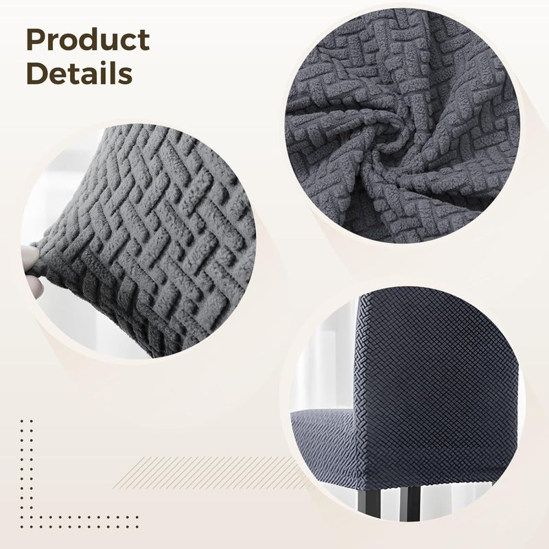 Elastic Chair Slipcover for Bar Stool, Removable Chair Cover, Easy Installation, Waterproof Bar Stool Cover, Machine Washable - Image 2