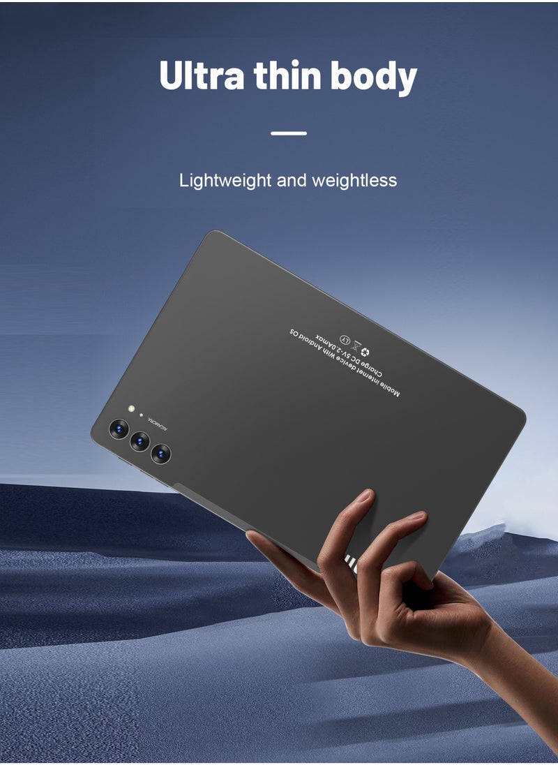 Umiio Android Tab 11" HD Display Slim Smart Tablet PC 12GB RAM 512GB ROM with Keyboard Mouse and Cover Dual SIM 5G Network Wifi Tabet Dual Camera -Grey  - Image 3