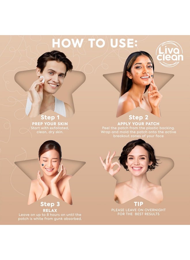 LivaClean - 240 Ct Neutrals Pimple Patches For Face W/Salicylic Acid & Tea Tree, Hydrocolloid Acne Patches Cute Star Pimple Patches For Healing, Cute Face Stickers, Zit Patch - Image 1