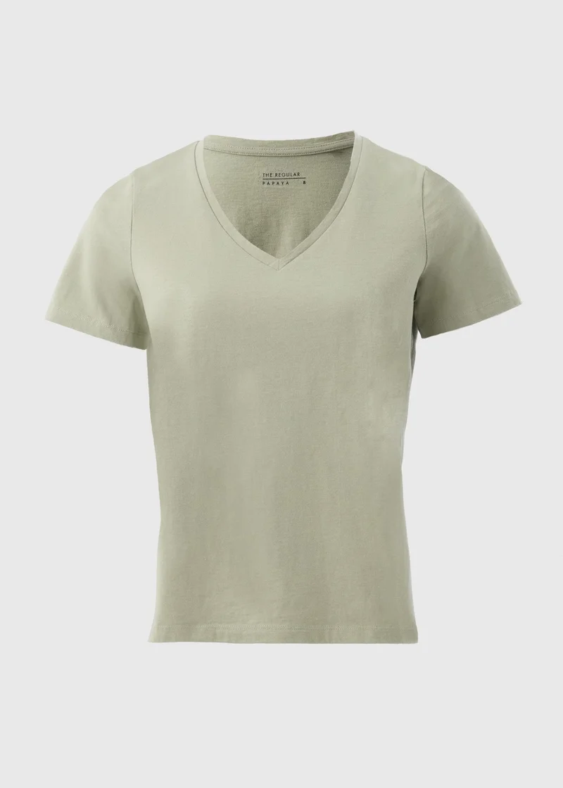 Matalan Green V-Neck T-Shirt