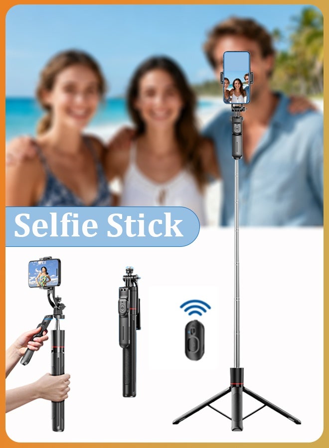 Selfie Stick, Extendable Selfie Stick Tripod with Wireless Remote and Tripod Stand, Portable, Lightweight, Compatible with iPhone 15 14 13 12 Pro Xs Max X 8Plus, Samsung Smartphone and More - Image 1