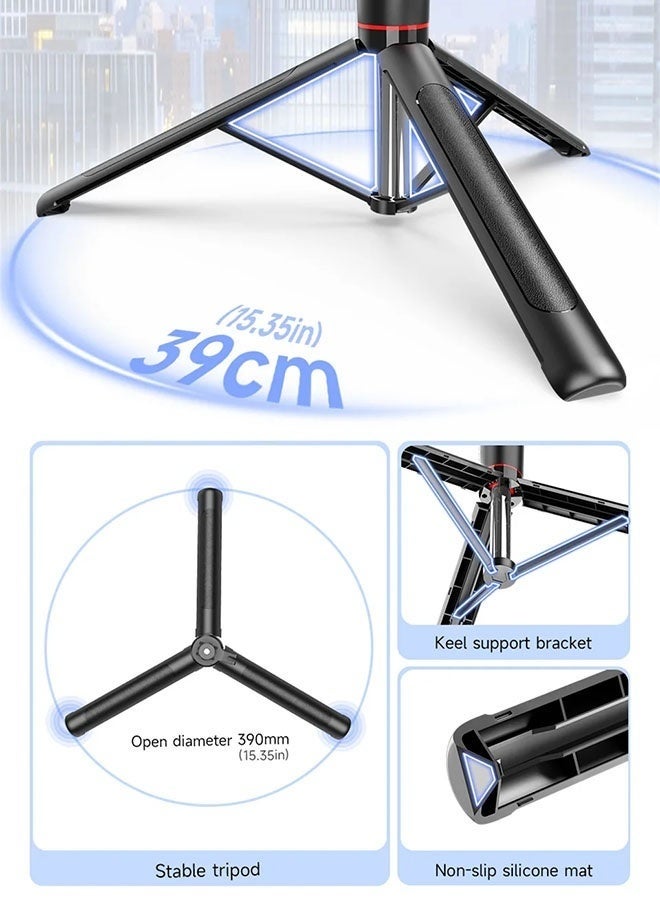 Selfie Stick, Extendable Selfie Stick Tripod with Wireless Remote and Tripod Stand, Portable, Lightweight, Compatible with iPhone 15 14 13 12 Pro Xs Max X 8Plus, Samsung Smartphone and More - Image 5