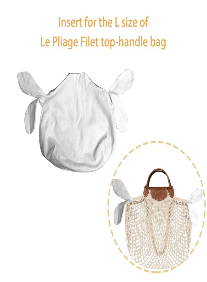 MEYAGO منظم داخلي للحقيبة مصنوع يدويًا من MEYAGO لحقائب Longchamp Pliage Filet متعددة الوظائف من نوع الشبكة. منظم الحقيبة الداخلي مناسب لحقائب Longchamp الشبكية (XS) (L). - Image 3