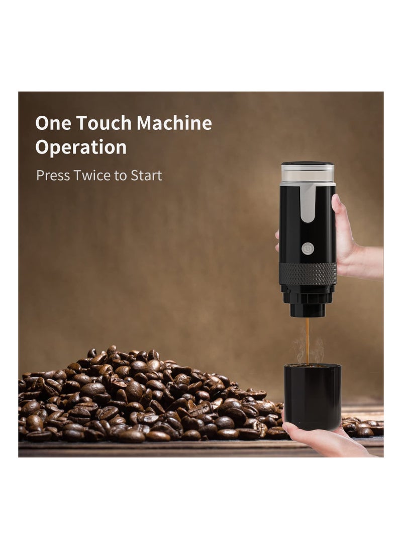 Y&D Portable Electronic Coffee Maker, Rechargeable Espresso Machine, Mini Car Make Using Ground & Pods for Travel Camping Office Home - Image 2