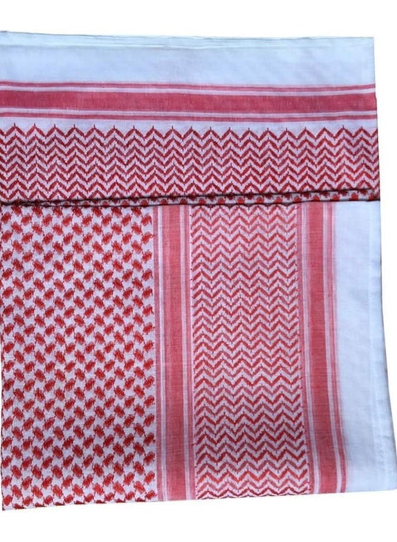 BUYCO Men's Large Arab Shemagh Headscarf Muslim Headcover Shawl Keffiyeh Arabic Scarf - Image 4