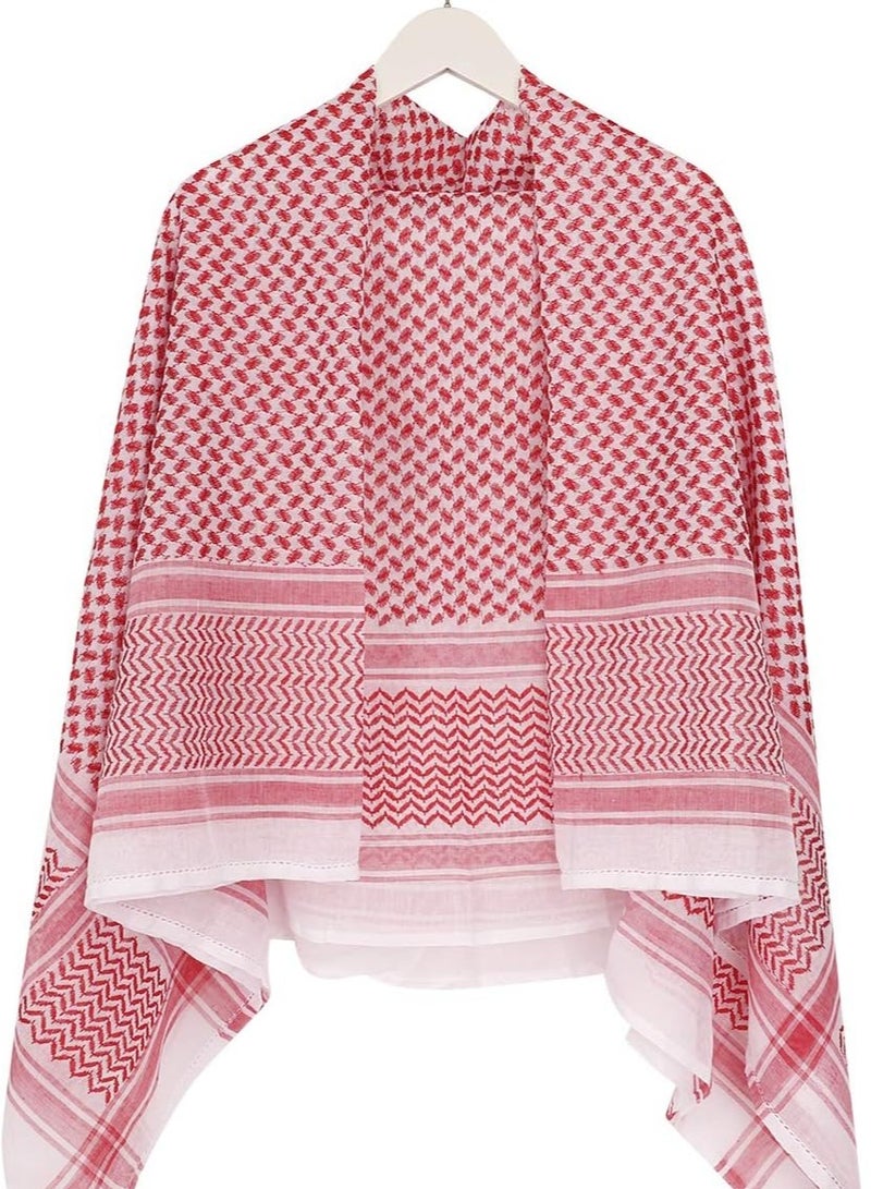 BUYCO Men's Large Arab Shemagh Headscarf Muslim Headcover Shawl Keffiyeh Arabic Scarf - Image 5