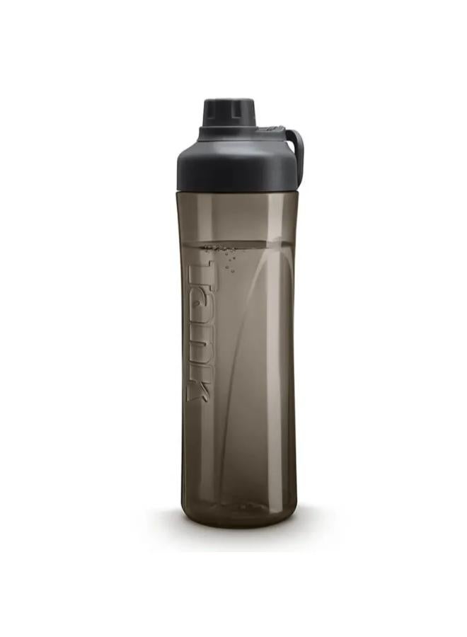 Tank Tritan Plastic Water Bottle 800mL, Black, BPA Free - Image 2