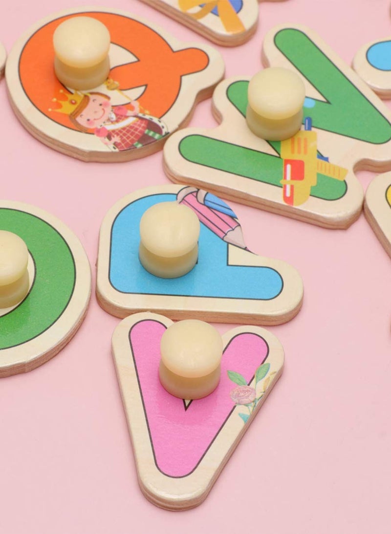 Mordely Wooden Peg Puzzles for Toddlers 2 3 4 Years Old, Kids Educational Preschool Peg Puzzles Toy - Image 2