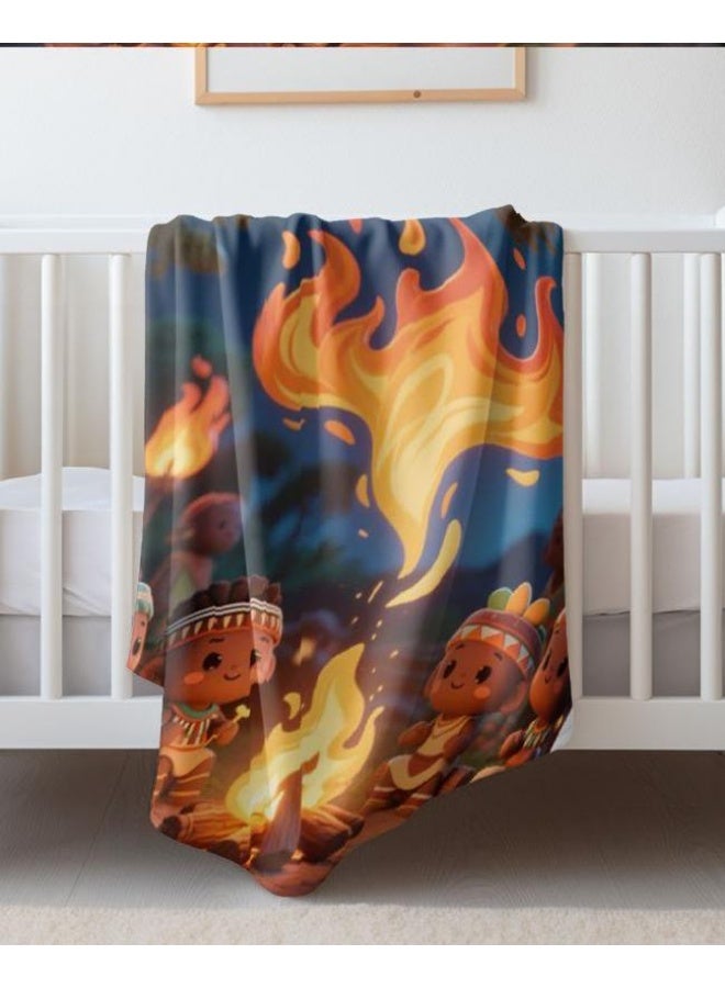 Flannel thin blanket (warm and comfortable, suitable for sleep, gaming, dust removal and sandproof) 150cm*200cm - 554