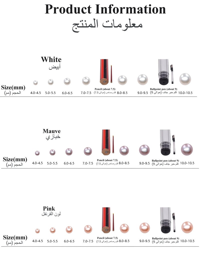 A Pair of S999 Pure Silver Natural Pearl Stud Earrings for Women, 8mm Hypoallergenic Elegant Jewelry, Ideal Gift for Eid, Wedding, Daily Wear - Image 3