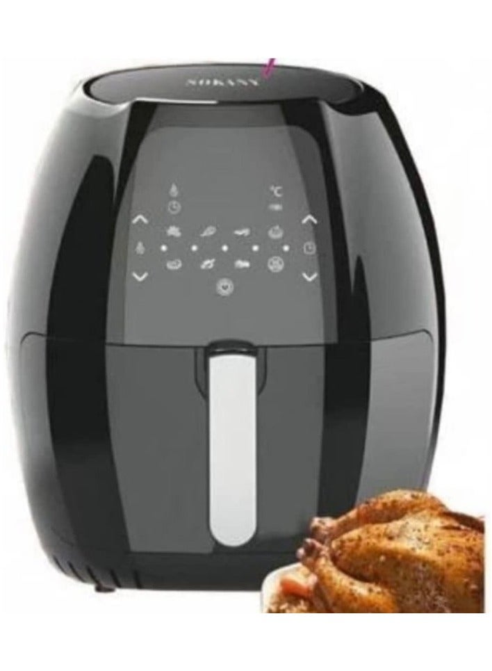 سوكاني اير فراير سوكاني، 8 لتر، 1800 وات، أسود - SK-8014 - Image 2