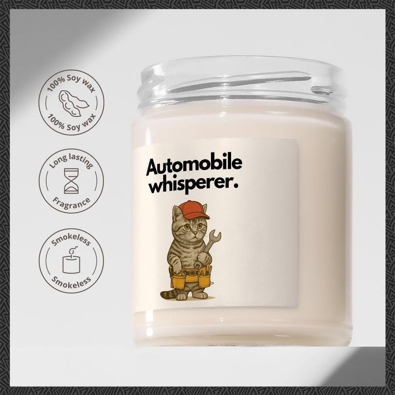 Makester Mechanic Gift - Luxury Soy Wax Candle - Vanilla, Jasmine, Sugared Almond - Makester - Image 4