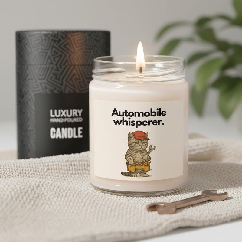 Makester Mechanic Gift - Luxury Soy Wax Candle - Vanilla, Jasmine, Sugared Almond - Makester - Image 3