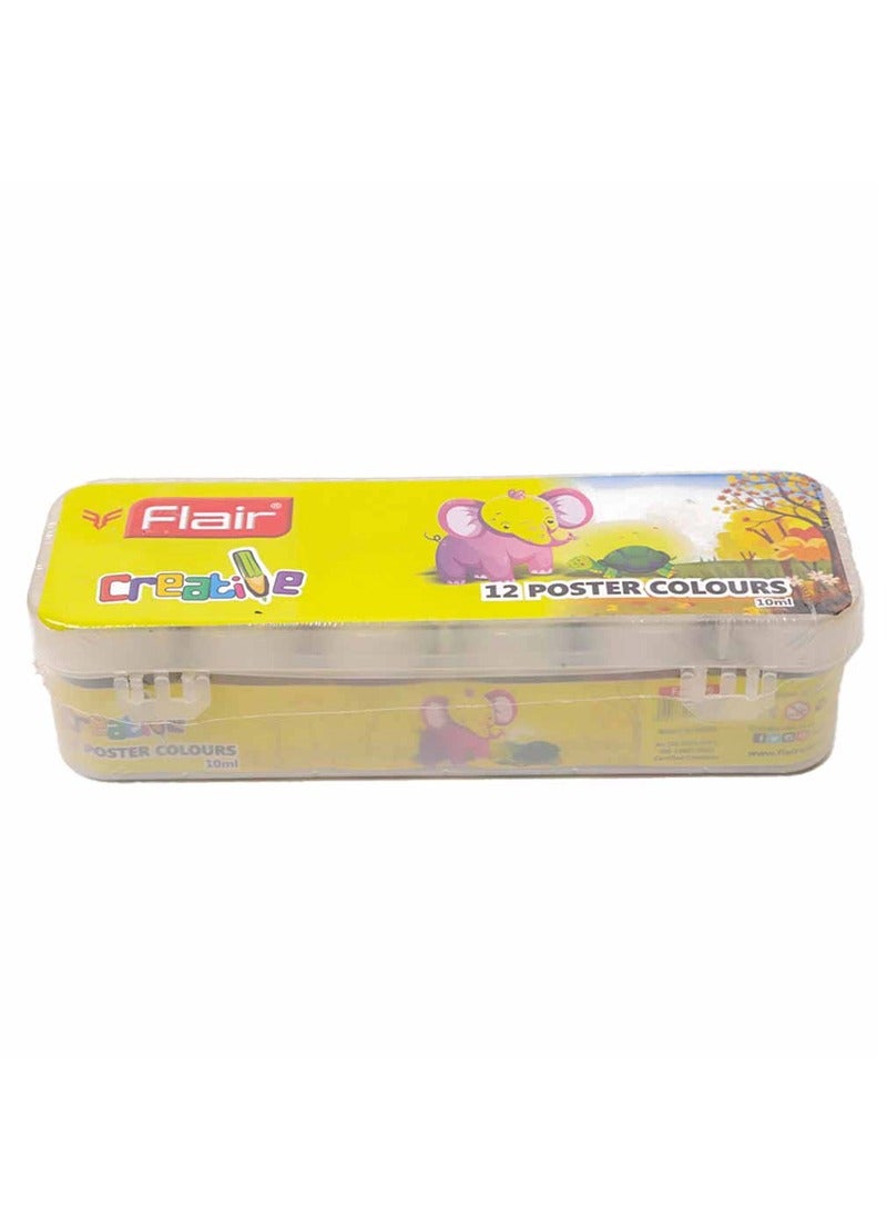 Flair Creative Poster Colours 12pc Set - 10ml Per Pc