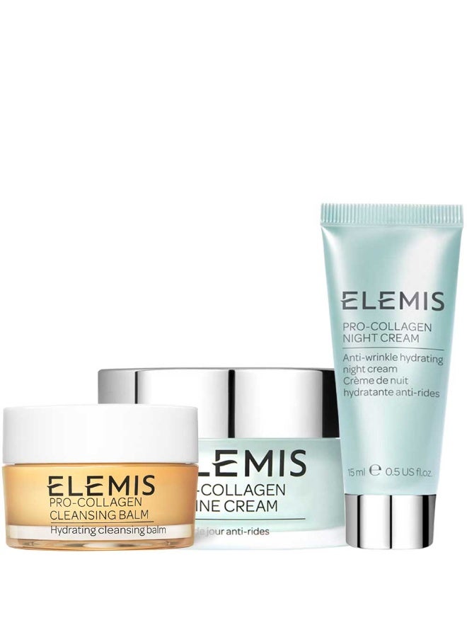Elemis Pro-Collagen Cleansing Balm 20g + Night Cream 15mL + Marine Cream 30mL - Image 4