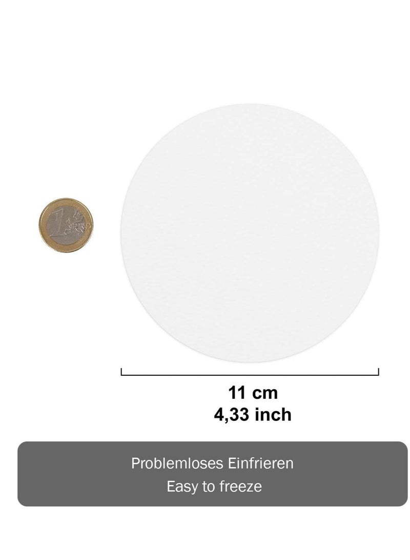 SYOSI ورق برجر هامبرغر 500 قطعة دائري 11 سم ورق برشمان للضغط على البرجر وصانعيها أوراق شمعية للبرغر - Image 4