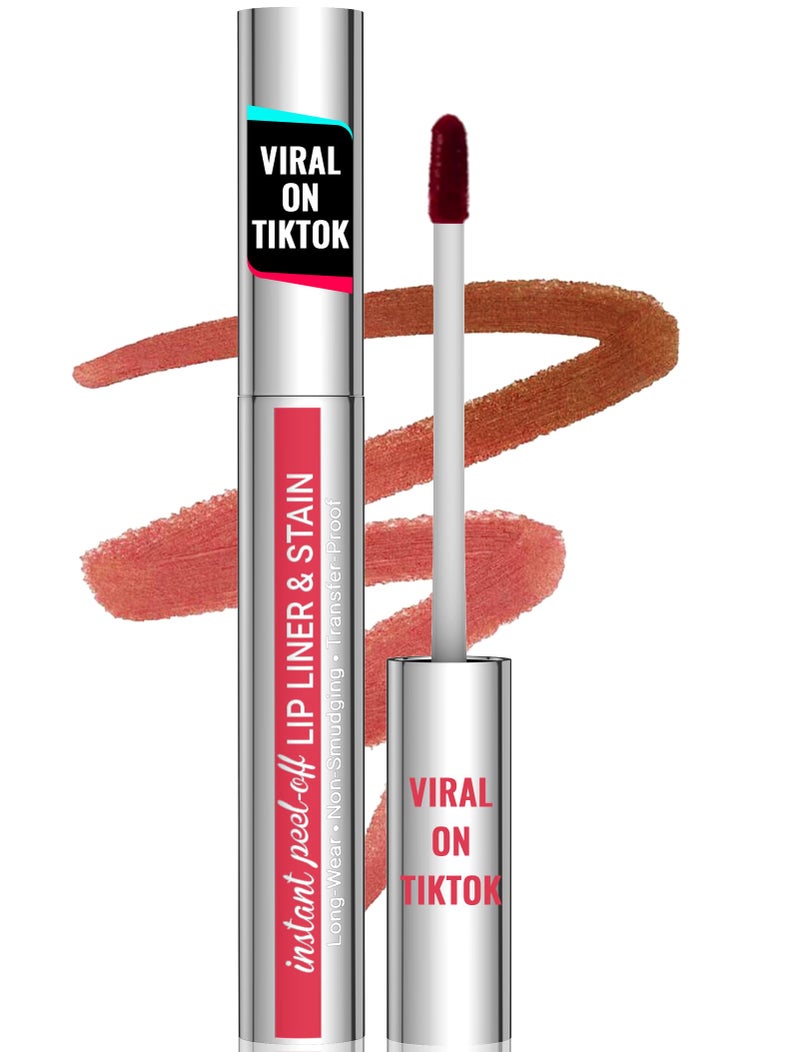 iMethod Lip Stain Lip Liner Stain Natural Long Lasting Lip Stain Peel Off Waterproof Stay On All Day TransferProof Highly Pigmented Instant Peel Off Color Cocoa