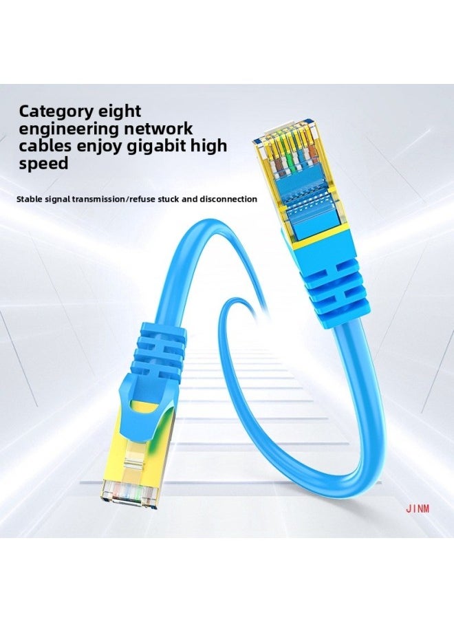 Apron Super Class 6 Double Shielded Class 6 Gigabit Network Line Home Broadband Router Class 5 5 Connection Line 10 Gigabit Game-Color:Category 6 Double Shielding [oxygen-free Copper Core] To Enhance Anti-interference And No Lag-Line Length:50m  - Image 3