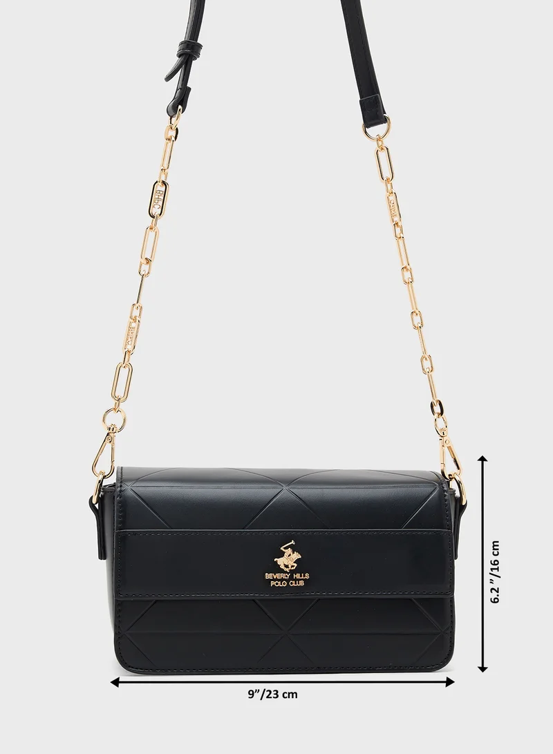 BEVERLY HILLS POLO CLUB Logo Detail Crossbody Bag