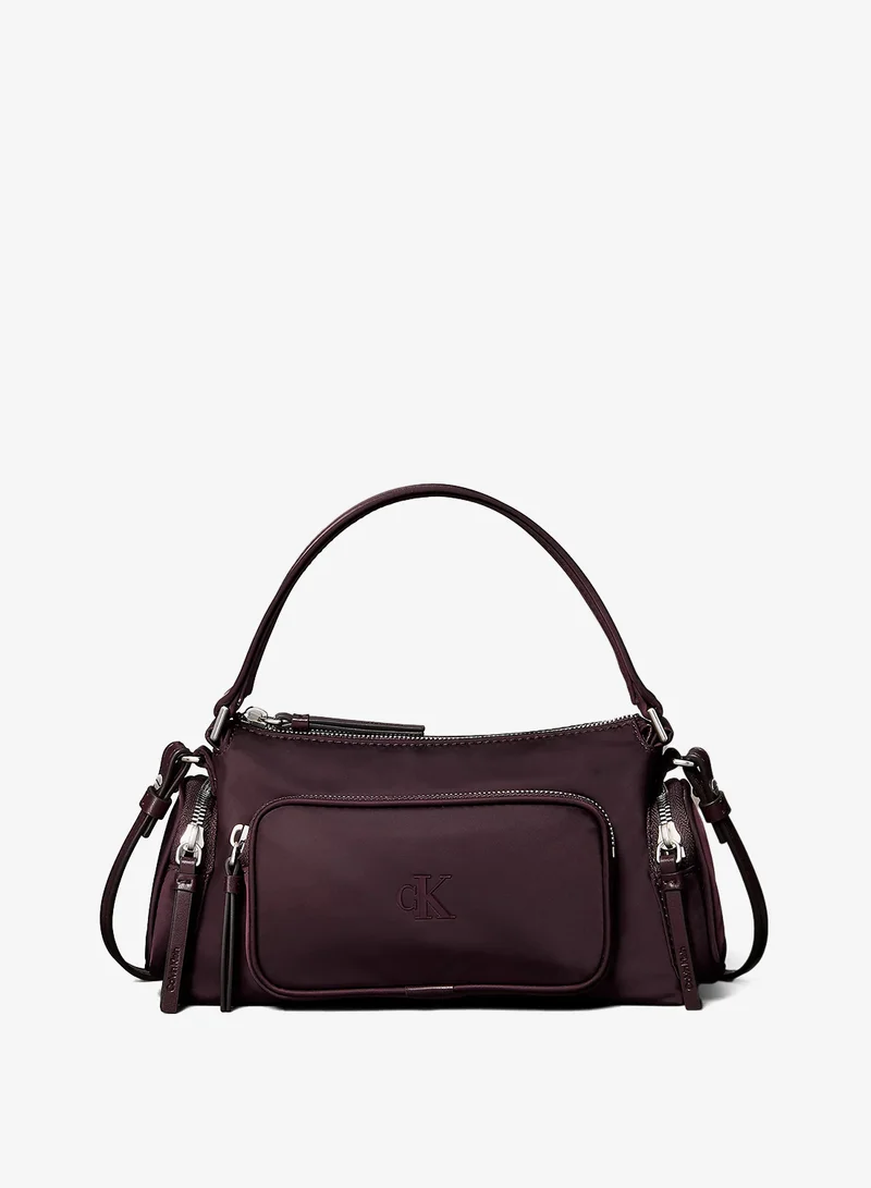 CALVIN KLEIN Soft Satin Nylon Shoulder Bag