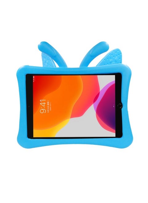 Case Cover Butterfly Bracket Style EVA Children Shockproof Protective Case For iPad 10.2 2021 / 2020 / 2019 / 10.5 Blue