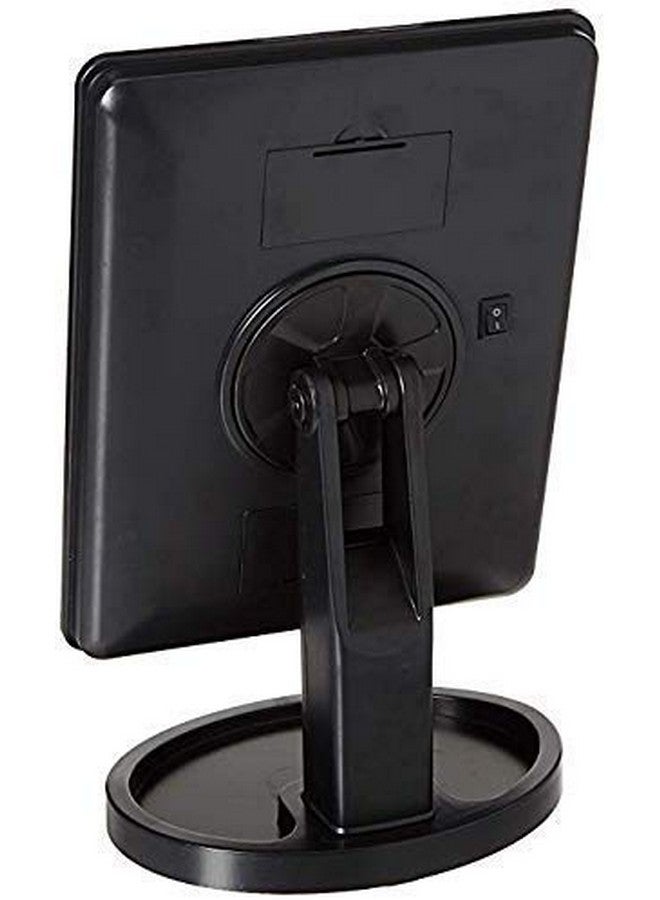 Vroxy Makeup Mirror Touch Screen Vanity Mirror with LED Brightness Adjustable Portable 360 Degree Rotation Square Mirror for Cosmetic Bathroom Tabletop - Image 5