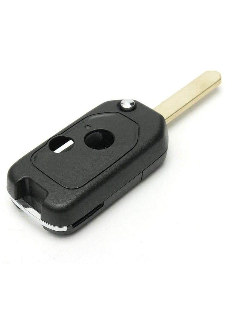 althiqahkey - Modified Car Remote Key Case Uncut Flip Key Blade Fob Shell Case For Honda Accord Civic CR-V Fit Jazz Insight Odyssey Pilot (2 BUTTONS) - Image 1