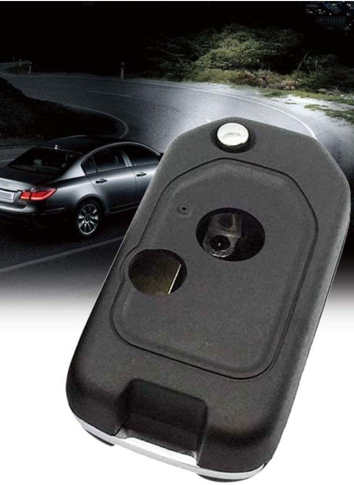 althiqahkey - Modified Car Remote Key Case Uncut Flip Key Blade Fob Shell Case For Honda Accord Civic CR-V Fit Jazz Insight Odyssey Pilot (2 BUTTONS) - Image 1