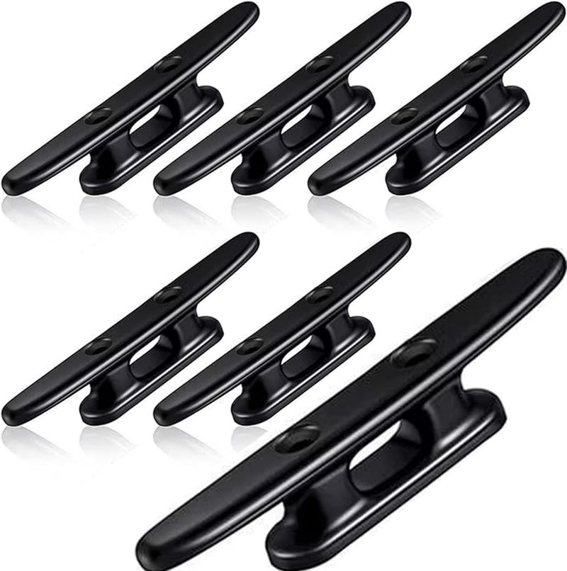 Trafu Boat Cleat Black Nylon Dock Cleat Kayak Cleat,3inch,4 inch,5 inch,6 inch,8 inch,4pack with Fasteners - Image 1