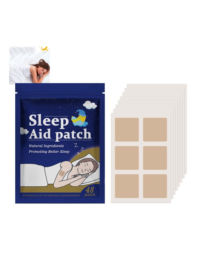 Generic Deep Sleep Patches for Adults, 48 Pcs Sleep Aid Pads, Natural Sleeping Stickers to Improve Sleep Quality, Relaxing Night Sleep Patches, Sleep Aid Patches for Men and Women - Image 1