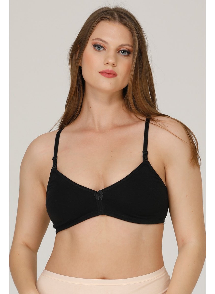 Parlingerie Par Lingerie Pl Nursing Bra Cotton Unlined Black  - Image 2