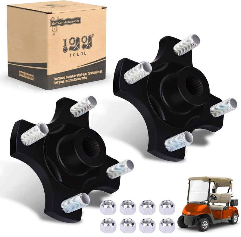 10L0L Golf Cart Rear Axle Hub Assembly Rear Wheel Hub Flange Plate for 2008up EZGO RXV Gas Electric Golf Cart 2 Pack OEM 604112 615604 70968G03 - Image 2