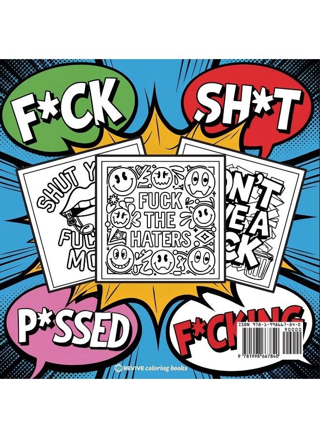 Bold and Easy Swear Word Coloring Book for Adults and Teens: Hilarious Designs for Stress Relief Coloring  - Image 2