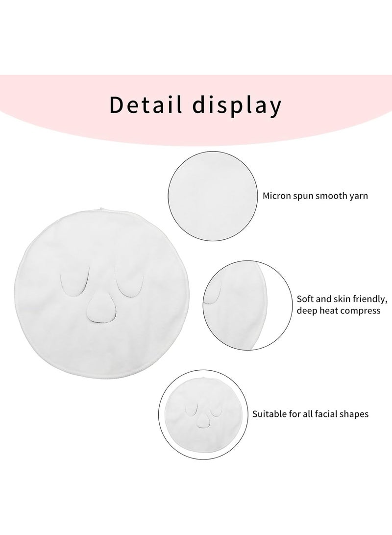 Facial Steamer Beauty Towel – White, Reusable | Hot and Cold Therapy for Moisturizing, Hydrating, and Skin Care at Home or Salon - Image 2